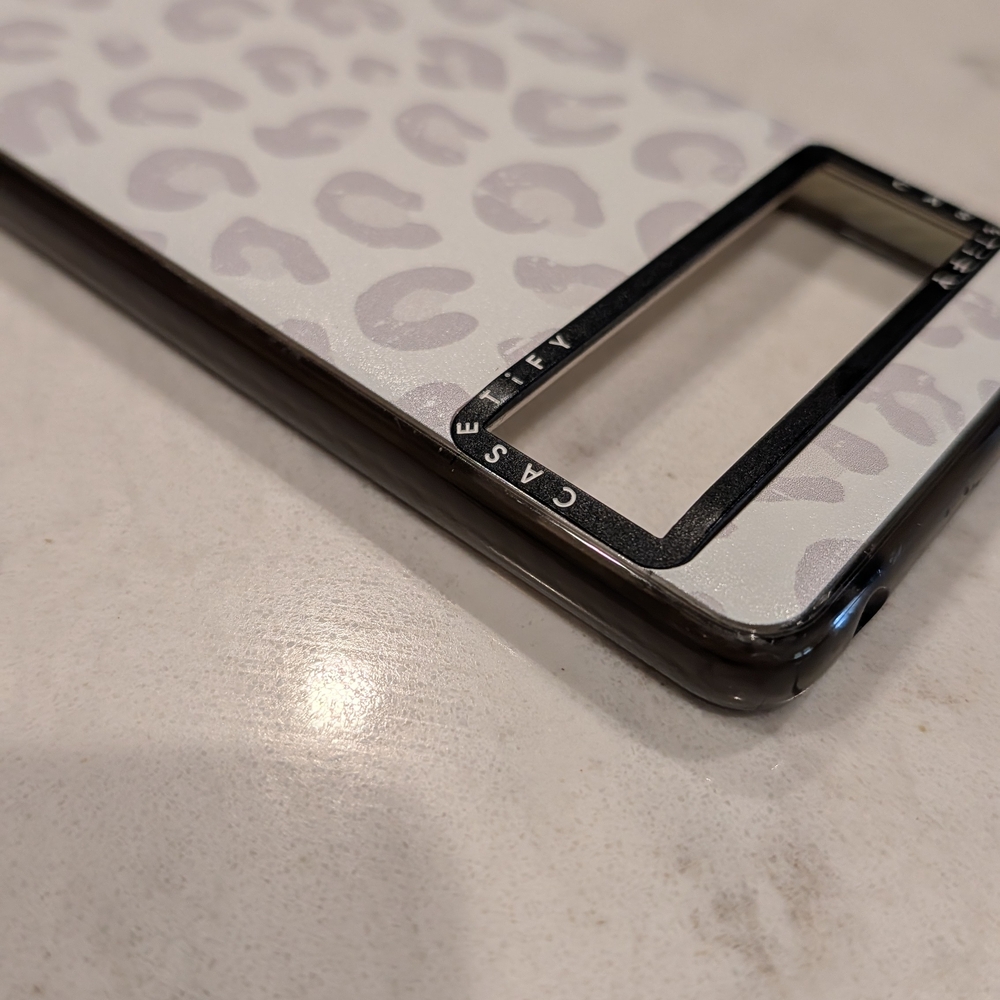 Casetify Animal Print Phone Case - White and Gray